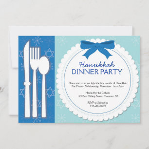 Invitations pour le dîner de Hanoukka