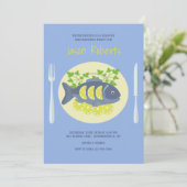 Invitations pour le dîner de poisson frit (Debout devant)
