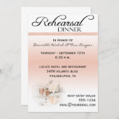 Invitations pour le dîner de répétition (Devant / Derrière)