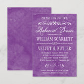 Invitations pour le dîner de répétition d'aquarell (Devant / Derrière)