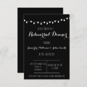 Invitations pour le dîner de répétition de B&W (Devant / Derrière)