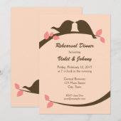 Invitations pour le dîner de répétition des Insépa (Devant / Derrière)