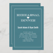 Invitations pour le dîner de répétition des Mariag (Devant / Derrière)