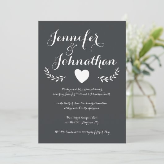 Invitations pour le dîner de répétition du tableau (Debout devant)