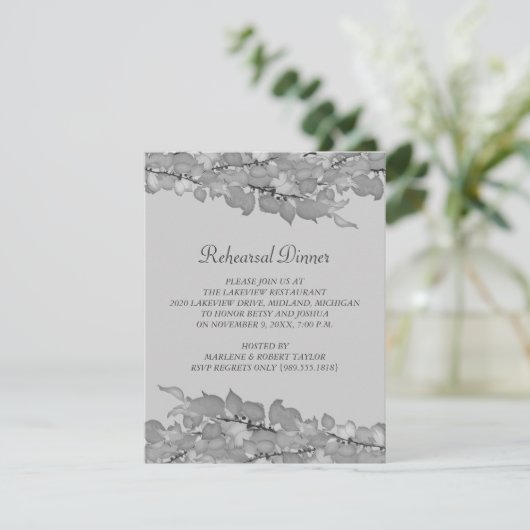 Invitations pour le dîner de répétition mariage (Debout devant)