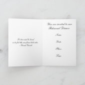 Invitations pour le dîner de répétition mariage (Intérieur)