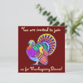 Invitations pour le dîner de Thanksgiving (Debout devant)