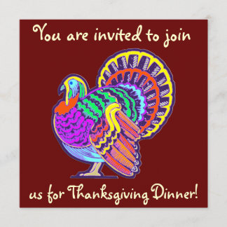 Invitations pour le dîner de Thanksgiving