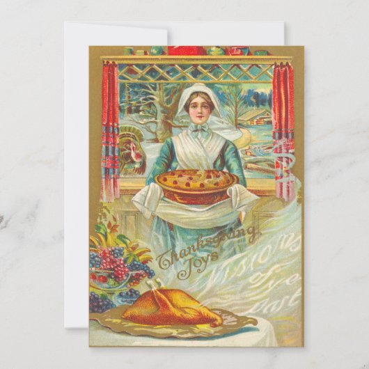 Invitations pour le dîner de Thanksgiving (Devant)