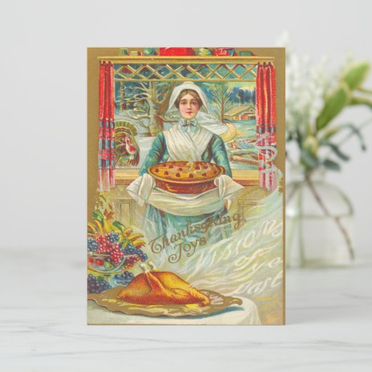 Invitations pour le dîner de Thanksgiving (Debout devant)