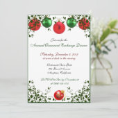 Invitations pour le dîner d'échange de Noël (Debout devant)