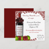 Invitations pour le dîner d'échange de Noël (Devant / Derrière)