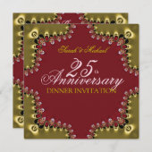 Invitations pour le dîner du 25e anniversaire de l (Devant / Derrière)