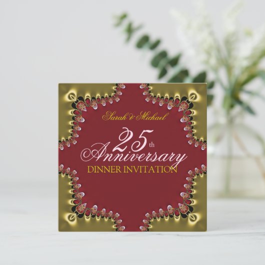 Invitations pour le dîner du 25e anniversaire de l (Debout devant)