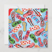 Invitations pour le Flip flop Sandal Birthday (Dos)