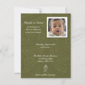 Invitations pour le nom de bébé de Namkaran vert C (Devant)