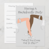 Invitations Pour Le Parti Des Bachelorettes Lesbie (Devant / Derrière)