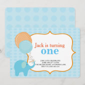 Invitations pour le premier anniversaire de Little (Devant / Derrière)