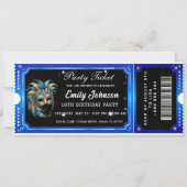 invitations pour les billets du parti bleu (Devant)