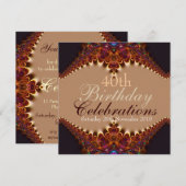 Invitations pour les célébrations de la Terre Doré (Devant / Derrière)