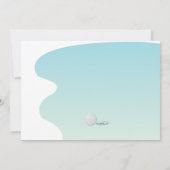 Invitations pour les fêtes d'anniversaire de golf (Dos)