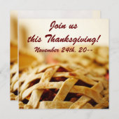 Invitations pour les fêtes de tarte grillée de Tha (Devant / Derrière)