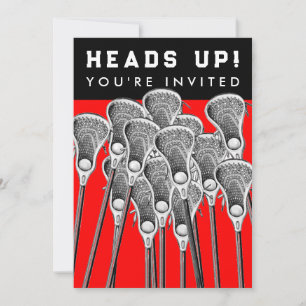 Invitations pour l'événement de l'équipe de crosse