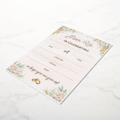Invitations pour Mariage Anniversaire, Mariage rom (Rotation)