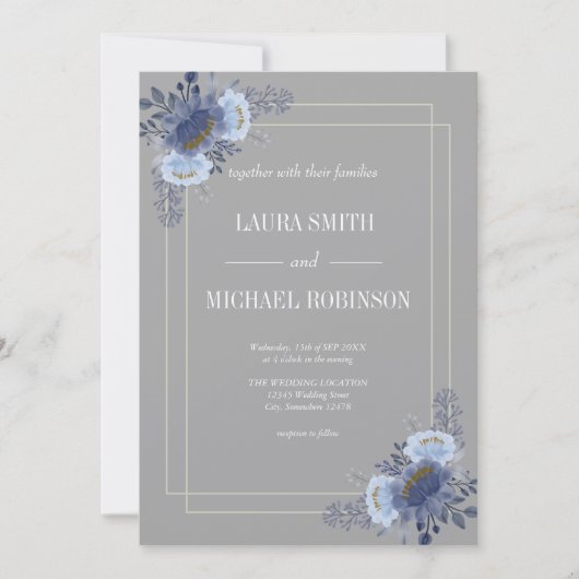 Invitations pour mariages (Devant)