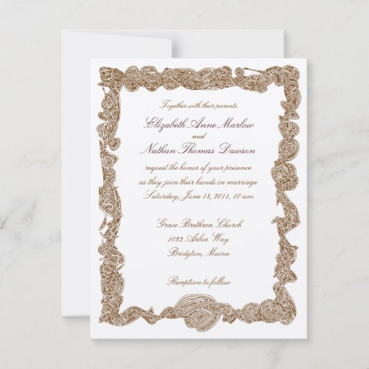 Invitations pour mariages (Devant)