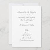 Invitations pour mariages (Dos)