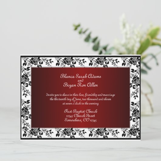 Invitations pour mariages (Debout devant)