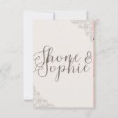 Invitations pour mariages (Dos)