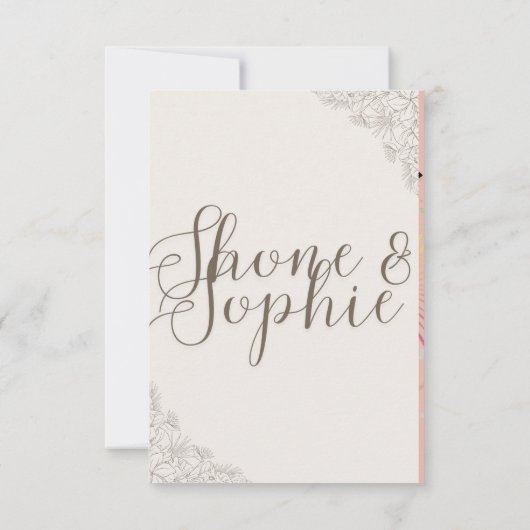 Invitations pour mariages (Dos)