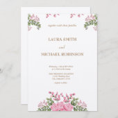 Invitations pour mariages (Devant / Derrière)