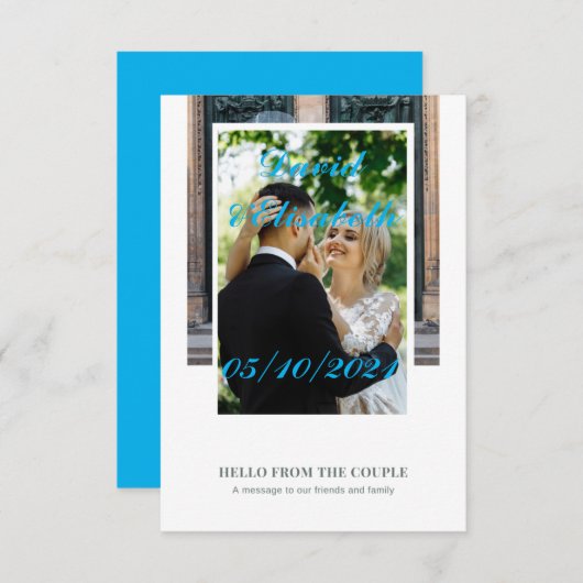 Invitations pour mariages (Devant / Derrière)