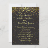 Invitations pour mariages | Gold Glam Confetti Inv (Dos)