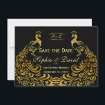 Invitations pour mariages | Gold Peacock ENREGISTR<br><div class="desc">Design unique avec Royal Burgundy Gradient arrière - plan et abstrait Gold Sparkling Peacocks pour votre événement mariage spécial. Il donnera une touche unique à votre style mariage. Sois différent ! Personnalisez avec vos propres informations. Si vous devez déplacer le texte ou modifier la taille, la police ou la couleur,...</div>