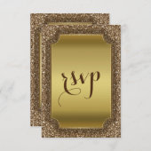 Invitations pour mariages | Parties scintillant d' (Devant / Derrière)
