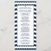 Invitations pour mariages | Programme de marine na (Dos)