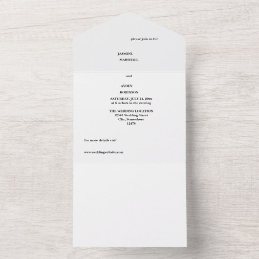 Invitations pour mariages. Tout en un. Script (À l'intérieur)