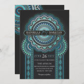 Invitations pour mariages | Viridian Bliss (Devant / Derrière)