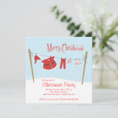 Invitations pour Noël à la fête de Noël à la Cute (Debout devant)