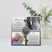 invitations pour photos de 25 ans de mariage d'arg (Debout devant)