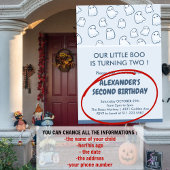 invitations pour un 2ème anniversaire Halloween de