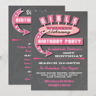Invitations pour un week-end entre filles