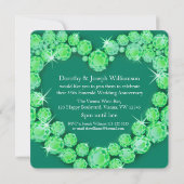 Invitations pour une fête d'anniversaire de mariag (Dos)