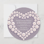 Invitations pour une fête d'anniversaire de mariag (Dos)