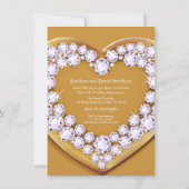 invitations pour une fête de 75 ans de mariage en (Dos)