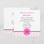invitations pour une fête de mariage (Devant / Derrière)